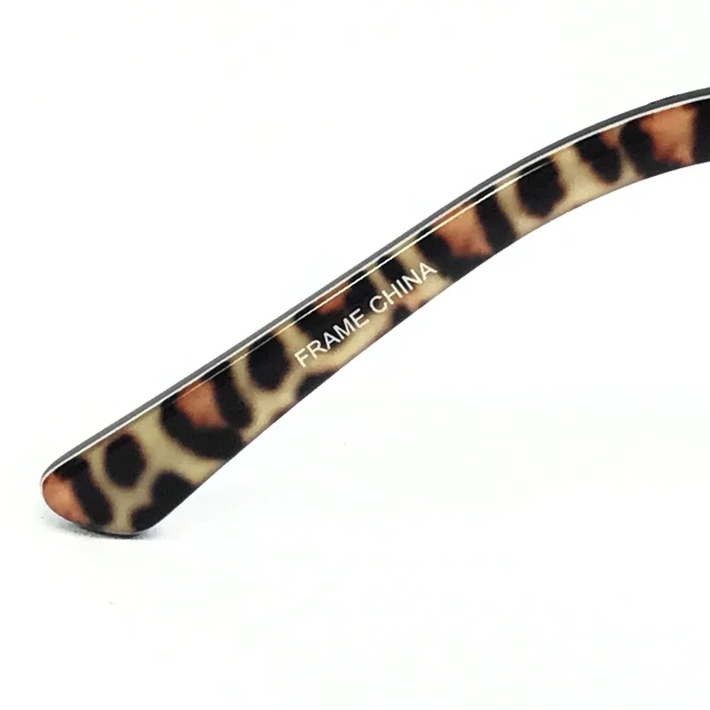 Bebe Eyeglasses Frames BB5193 001 JET Black Brown Leopard Print 53-16-140